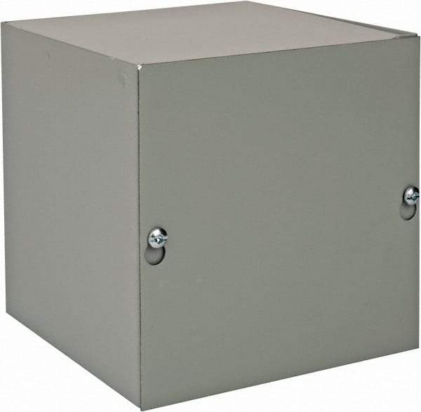 nVent Hoffman - Steel Junction Box Enclosure Screw Flat Cover - NEMA 1, 6" Wide x 6" High x 6" Deep - Caliber Tooling