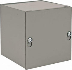 nVent Hoffman - Steel Junction Box Enclosure Screw Flat Cover - NEMA 1, 4" Wide x 4" High x 4" Deep - Caliber Tooling