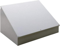 nVent Hoffman - Steel Junction Box Enclosure Hinge Sloped Cover - NEMA 12, 13, 305mm Wide x 305 mm High x 231mm Deep - Caliber Tooling