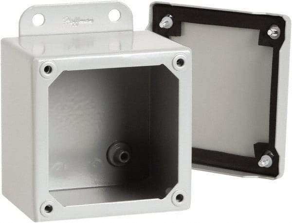 nVent Hoffman - Steel Junction Box Enclosure Screw Flat Cover - NEMA 12, 13, 12" Wide x 14" High x 6" Deep - Caliber Tooling