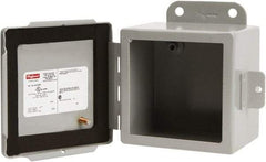 nVent Hoffman - Steel Junction Box Enclosure Hinge Flat Cover - NEMA 12, 13, 6" Wide x 6" High x 4" Deep - Caliber Tooling