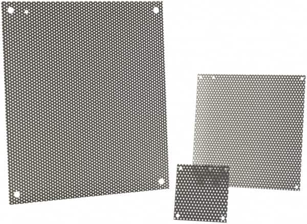 nVent Hoffman - 8-1/4" OAW x 10-1/4" OAH Powder Coat Finish Electrical Enclosure Nonperforated Panel - 12" x 10" Box, 14 Gauge Steel, Use with A12N104/A12N106/A12R106HCR - Caliber Tooling