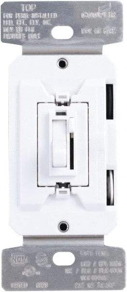 Cooper Wiring Devices - 1 and 3 Pole, 120 VAC, 60 Hz, 600 Watt, Residential Grade, Toggle, Wall and Dimmer Light Switch - 1.8 Inch Wide x 4.19 Inch High, Fluorescent, Halogen, Incandescent - Caliber Tooling