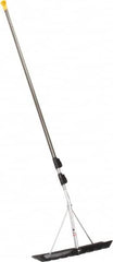 True Temper - 18 Inch Wide Blade x 6 Inch High Blade Roof Rake - 204 Inch Long Aluminum, Telescopic Handle - Caliber Tooling