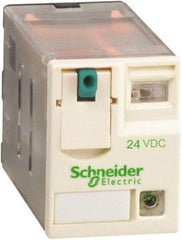 Square D - 14 Pins, Ice Cube Electromechanical Plug-in General Purpose Relay - 3 Amp at 277 VAC, 4PDT, 24 VDC, 21mm Wide x 40mm High x 27mm Deep - Caliber Tooling