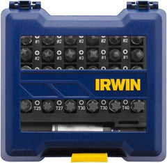 Irwin - 31 Piece, Phillips, Square, Torx Handle, Insert Bit Set - #1 to #3 - Caliber Tooling