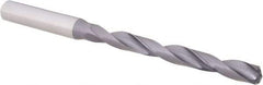 OSG - Letter F, 140° Point, Spiral Flute, Solid Carbide Taper Length Drill Bit - WD1 Finish, 66mm Flute Length, 106mm OAL, Series HP258 - Caliber Tooling