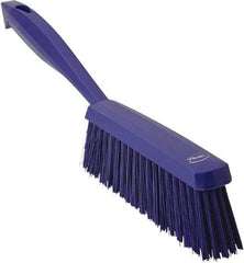 Vikan - 14" OAL, Polyester Staple Set Bench Brush - 2" Bristle Length, 6-3/8" Long Head, Purple - Caliber Tooling