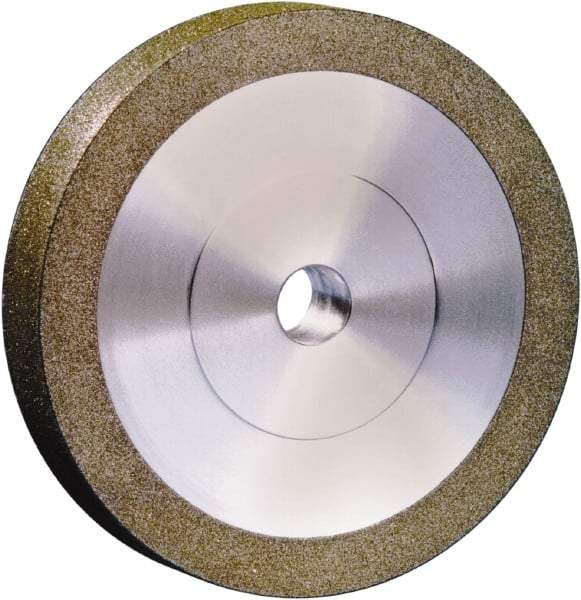 Strauss - 6" Diam x 1" Hole x 1" Thick, 120 Grit Surface Grinding Wheel - Diamond, Medium Grade, Electoplated Bond - Caliber Tooling