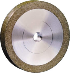 Strauss - 100mm x 31.75mm Hole x 25mm Thick, 120 Grit Surface Grinding Wheel - Diamond, Medium Grade, Electoplated Bond - Caliber Tooling