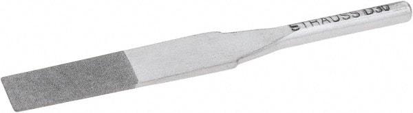 Strauss - 2.244" OAL Very Fine Flat Needle Diamond File - 0.238" Wide x 0.118" Thick, 0.59 LOC, Gray, 30 Grit - Caliber Tooling