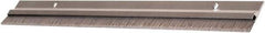 National Guard Products - 1/4" Back Strip Brush Width, Aluminum Door Bottom Sweep - 1" Bristle Length, Nylon, 1" OAL, 1" High, Anodized Alum Coated - Caliber Tooling