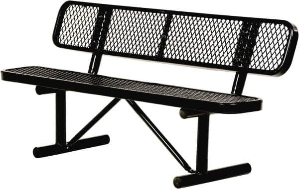 Vestil - 6' Long x 20" Wide, Steel Bench Seat - Caliber Tooling