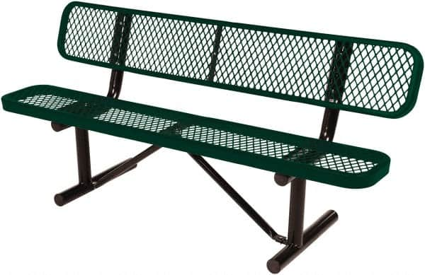 Vestil - 6' Long x 20" Wide, Steel Bench Seat - Caliber Tooling