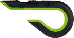 Slice - Retractable Utility Knife - Black & Green Non-Slip Comfort Handle, 1 Blade Included - Caliber Tooling