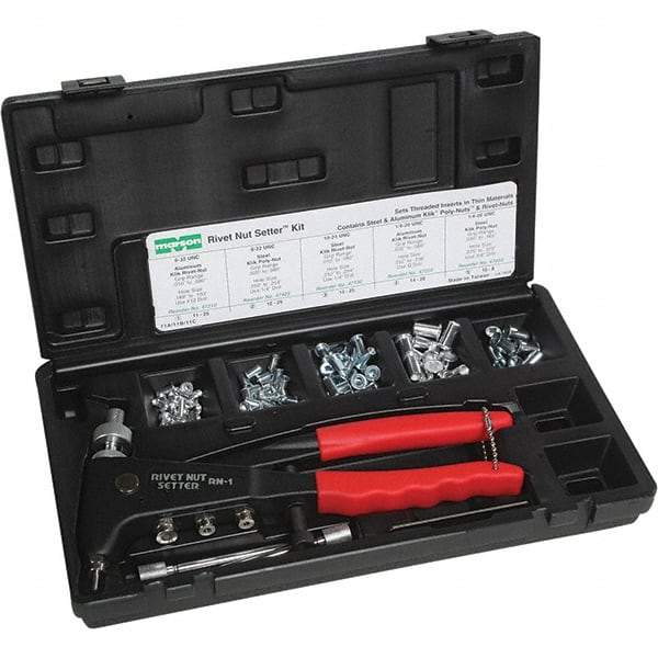 Marson - Riveter Kits Type: Manual Rivet Nut Tool Kit Minimum Size (Inch): #8 - Caliber Tooling