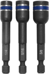 Irwin - 3 Piece, Magnetic Nutsetters Handle, Hex - 1/4 to 3/8" Hex - Caliber Tooling