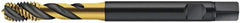 Walter-Prototyp - #6-32 UNC 3 Flute 2B Modified Bottoming Spiral Flute Tap - Cobalt, TiN Finish, 56.01mm OAL, Right Hand Flute, Right Hand Thread, Series AS2251005 - Caliber Tooling