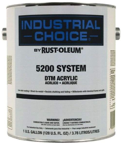 Rust-Oleum - 1 Gal Masstone Semi Gloss Finish Acrylic Enamel Paint - Interior/Exterior, Direct to Metal, <250 gL VOC Compliance - Caliber Tooling