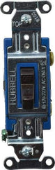 Hubbell Wiring Device-Kellems - 1 Pole, 120 to 277 VAC, 15 Amp, Industrial Grade, Toggle, Wall and Dimmer Light Switch - Caliber Tooling