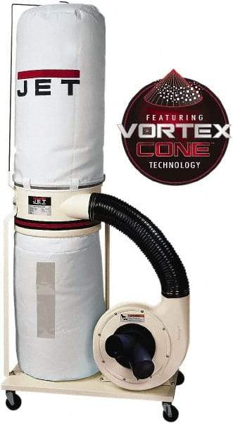 Jet - 30µm, Portable Dust Collector - 1,200 CFM Air Flow - Caliber Tooling