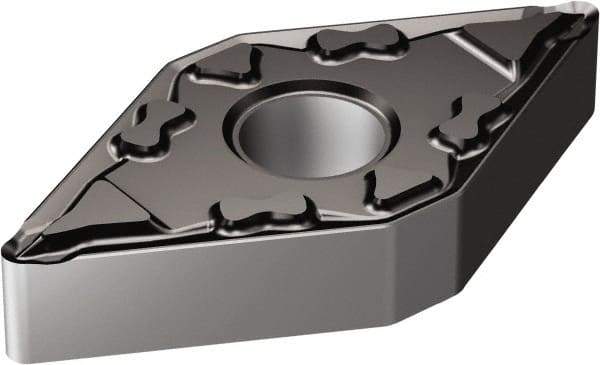 Sandvik Coromant - DNMG431 MF Grade 1105 Carbide Turning Insert - TiAlN Finish, 55° Diamond, 1/2" Inscr Circle, 3/16" Thick, 1/64" Corner Radius - Caliber Tooling