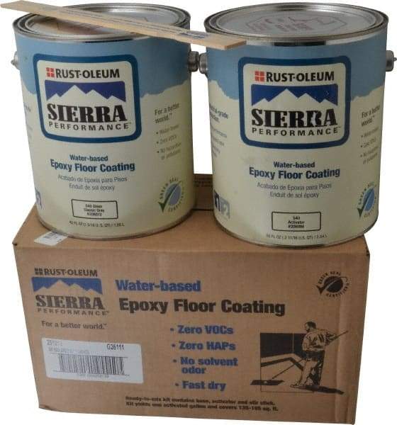 Rust-Oleum - 1 Gal Can Classic Gray Floor Coating - 230 to 340 Sq Ft/Gal Coverage - Caliber Tooling