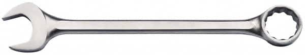 Proto - 2-9/16" 12 Point Offset Combination Wrench - 15° Offset Angle, 29-3/4" OAL, Steel, Satin Finish - Caliber Tooling