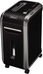 FELLOWES - 5/32 x 1-1/2" Strip, Manual 18 Sheet Cross Cut Paper Shredder - 17.7" Long x 11-7/16" Wide x 25" High, Level 4 Security, 9 Gal Wastebasket - Caliber Tooling