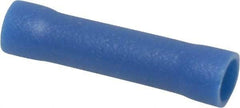 Thomas & Betts - 16 to 14 AWG Compatible, Vinyl Fully Insulated, Crimp-On Butt Splice Terminal - Copper Contacts, 0.986" OAL, Blue - Caliber Tooling