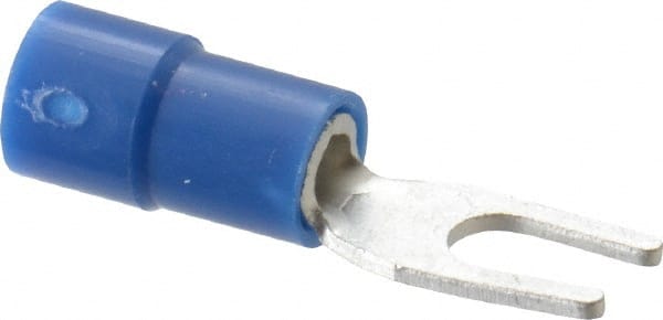 Thomas & Betts - #6 Stud, 16 to 14 AWG Compatible, Partially Insulated, Crimp Connection, Standard Fork Terminal - Caliber Tooling