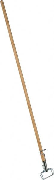 PRO-SOURCE - 60" Standard Wood Quick Connect Mop Handle - Metal Connector, Use with Wet Mops - Caliber Tooling