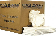 PRO-SOURCE - 12 Inch Long x 20 Inch Wide Virgin Cotton Diaper Rags - White, Lint Free, 10 Lbs. at 2 to 4 per Pound, Box - Caliber Tooling