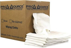 PRO-SOURCE - 12 Inch Long x 20 Inch Wide Virgin Cotton Diaper Rags - White, Lint Free, 5 Lbs. at 2 to 4 per Pound, Box - Caliber Tooling