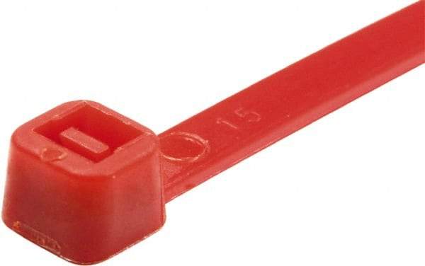 Value Collection - 11" Long Red Nylon Standard Cable Tie - 50 Lb Tensile Strength, 81mm Max Bundle Diam - Caliber Tooling