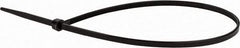 Value Collection - 11.4" Long Black Nylon Standard Cable Tie - 40 Lb Tensile Strength, 82mm Max Bundle Diam - Caliber Tooling