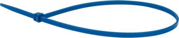 Value Collection - 14.6" Long Blue Nylon Standard Cable Tie - 50 Lb Tensile Strength, 106mm Max Bundle Diam - Caliber Tooling