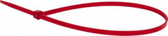 Value Collection - 14.6" Long Red Nylon Standard Cable Tie - 50 Lb Tensile Strength, 106mm Max Bundle Diam - Caliber Tooling