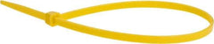 Value Collection - 11" Long Yellow Nylon Standard Cable Tie - 50 Lb Tensile Strength, 81mm Max Bundle Diam - Caliber Tooling