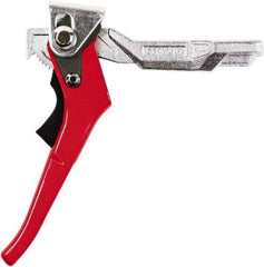 Bessey - 1,450 Lb Clamping Pressure, Steel, Ratcheting Handle, SLV Bar & Pipe Clamping Arm - 4-3/4" Throat Depth - Caliber Tooling