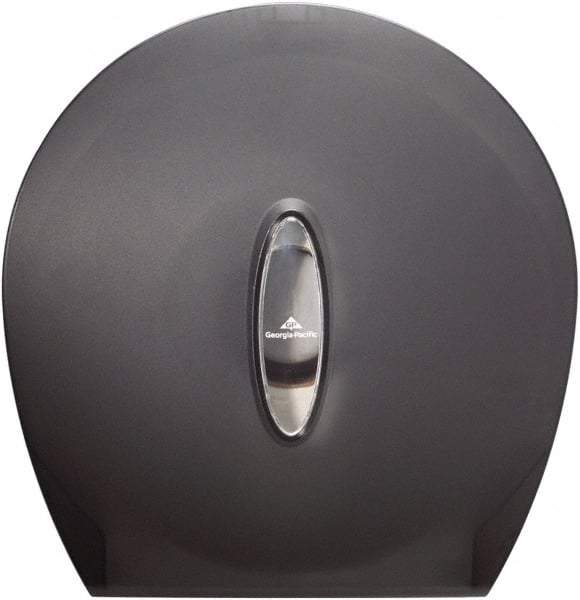 Georgia Pacific - Jumbo Single Roll Plastic Toilet Tissue Dispenser - 13-11/16" Wide x 14-9/32" High x 5-3/4" Deep, Gray - Caliber Tooling