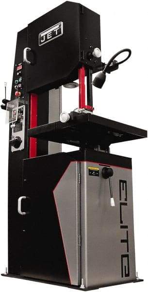 Jet - 20 Inch Throat Capacity, Variable Speed Pulley Vertical Bandsaw - 50 m/min, 2 HP, Three Phase - Caliber Tooling