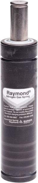 Associated Spring Raymond - M6 Fill Port, M6 Mt Hole, 20mm Rod Diam, 32.1mm Diam, 6mm Max Stroke, Nitrogen Gas Spring Cylinder - 57mm Body Length, 63mm OAL, 2,200 Lb Full Stroke Spring Force, 360 psi Initial Charge - Caliber Tooling