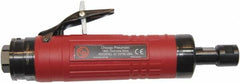 Chicago Pneumatic - 1/4" Collet, Straight Handle, Air Angle Die Grinder - 18,000 RPM, Rear Exhaust, 38.1 CFM, 1.2 hp, 90 psi, 9.5mm Inlet - Caliber Tooling