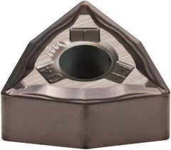 Kennametal - WNMG431 FF Grade KCU10 Carbide Turning Insert - AlTiN Finish, 80° Trigon, 1/2" Inscr Circle, 3/16" Thick, 1/64" Corner Radius - Caliber Tooling