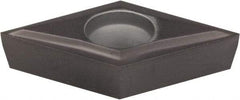 Kennametal - DCGT432 LF Grade KCU10 Carbide Turning Insert - AlTiN Finish, 55° Diamond, 1/2" Inscr Circle, 3/16" Thick, 1/32" Corner Radius - Caliber Tooling