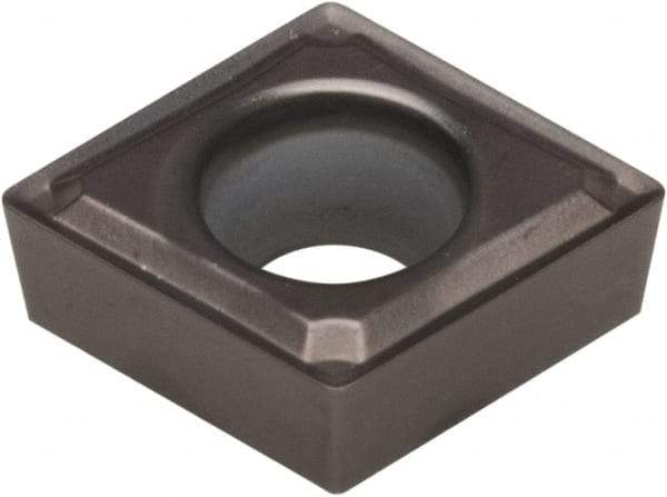 Kennametal - CCMT32.52 FW Grade KCU10 Carbide Turning Insert - AlTiN Finish, 80° Diamond, 3/8" Inscr Circle, 5/32" Thick, 1/32" Corner Radius - Caliber Tooling