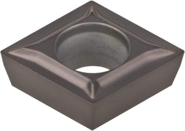 Kennametal - CPGT21.52 LF Grade KCU10 Carbide Turning Insert - AlTiN Finish, 80° Diamond, 1/4" Inscr Circle, 3/32" Thick, 1/32" Corner Radius - Caliber Tooling