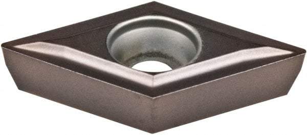 Kennametal - DPGT21.51 LF Grade KCU10 Carbide Turning Insert - AlTiN Finish, 55° Diamond, 1/4" Inscr Circle, 3/32" Thick, 1/64" Corner Radius - Caliber Tooling