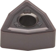 Kennametal - WNMG434 RP Grade KCU25 Carbide Turning Insert - AlTiN Finish, 80° Trigon, 1/2" Inscr Circle, 3/16" Thick, 1/16" Corner Radius - Caliber Tooling